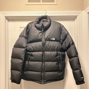 The North Face Men's Charcoal Puffer Jacket Size XL
